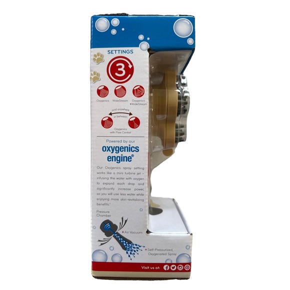 Paw Spa Jet Shower Pet Washing Kit Massaging Rubber‎ Nozzle Oxygenics New In Box - Picture 2 of 5